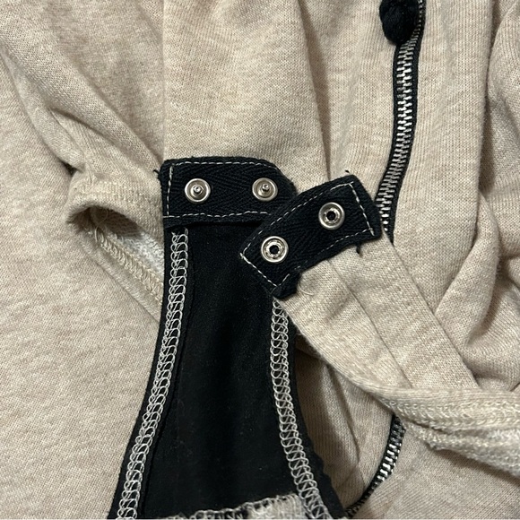 FASHION NOVA NWOT Loungin' Around Hoodie Bodysuit *Oatmeal S - Picture 11 of 13
